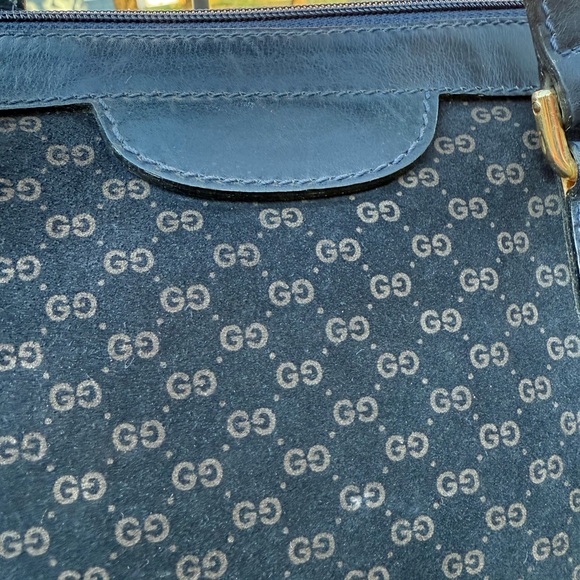 Gucci Vintage Suede Satchel - Picture 4 of 16